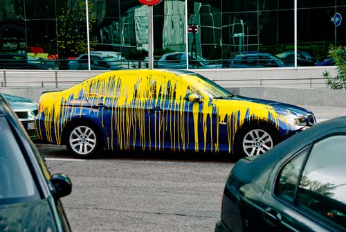 Painted Car Street Art