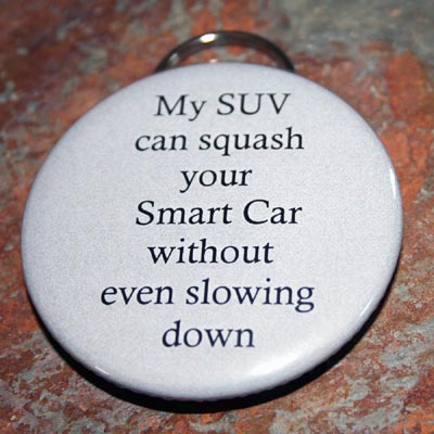 My SUV Can Squash Your Smart Car Without Even Slowing Down