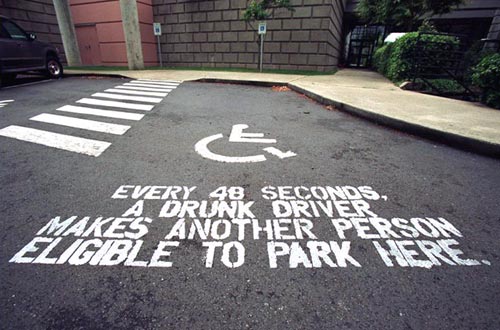 Drunk Driver Wheelchair Statistics Awarness Campaign