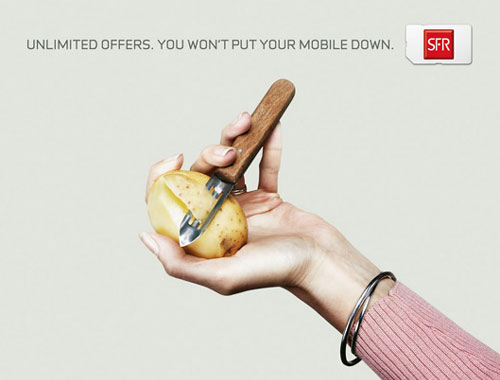 SFR Mobile Print Ad | You Won't Put Your Mobile Down