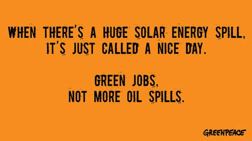 When There's A Huge Solar Energy Spill, It's Just Called A Nice Day by Greenpeace