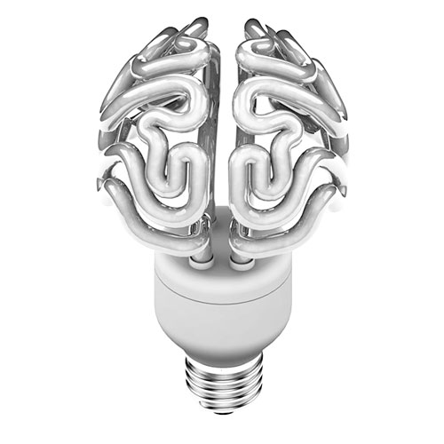 Brain Light Bulb