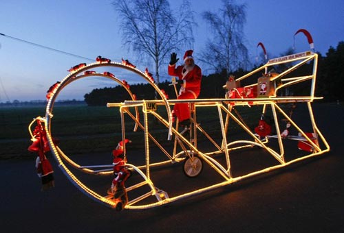 Santa Bicycle Sleigh