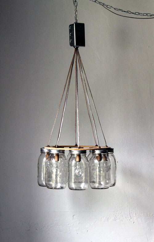 Hanging Mason Jar Chandelier Lighting