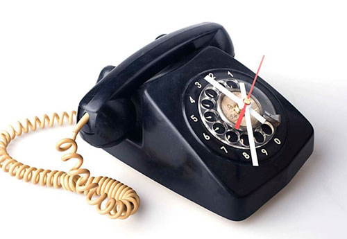 Rotary Telephone Clock