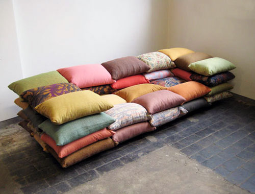 Stacked Pillow Sofa