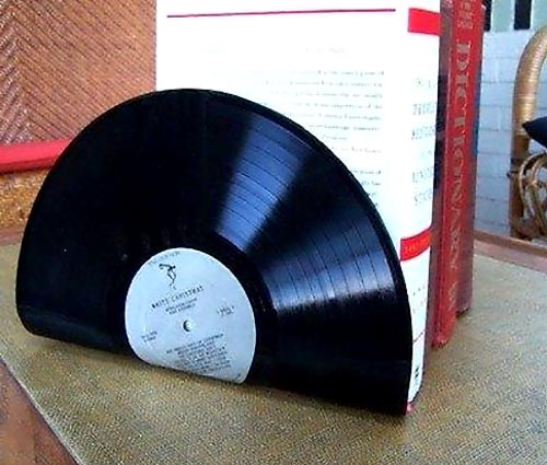 Vinyl Record Bookends