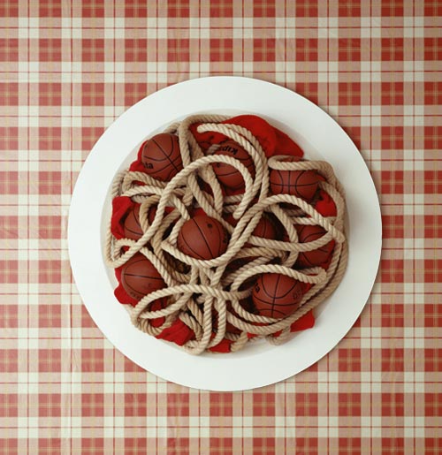 Rope Spaghetti and Basketball Meatballs