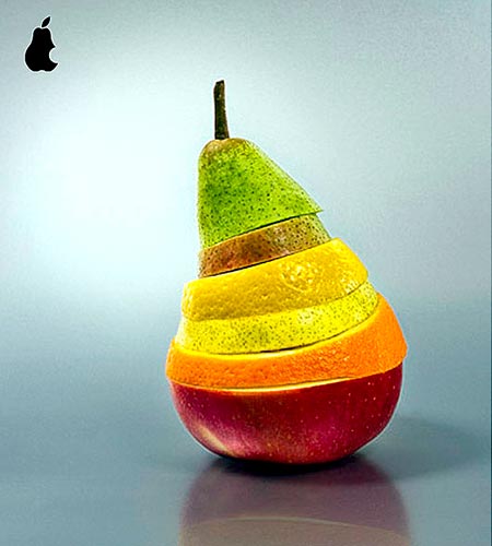 Layered Fruit Art