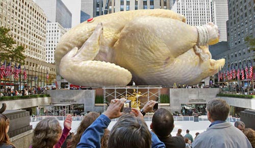 55-foot-tall Giant Turkey Stuffing | New York, Thanksgiving Tradition