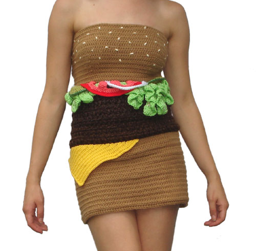 Hamburger Dress Front