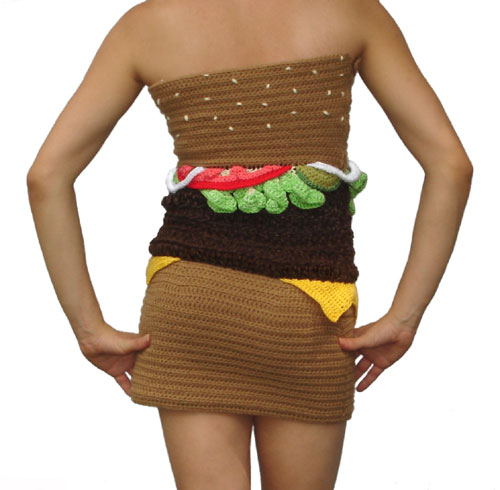 Hamburger Dress Back