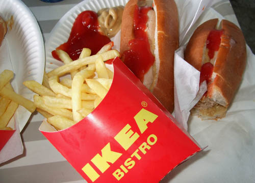 Hot Dogs and Fries at Ikea