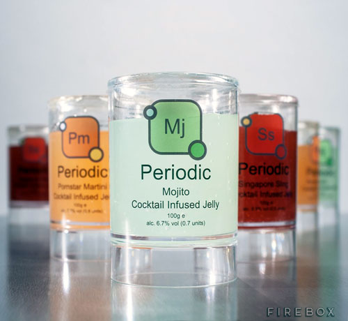 Periodic Jello Shooter Style Cocktails