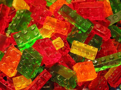 Lego Shaped Gummi Bears