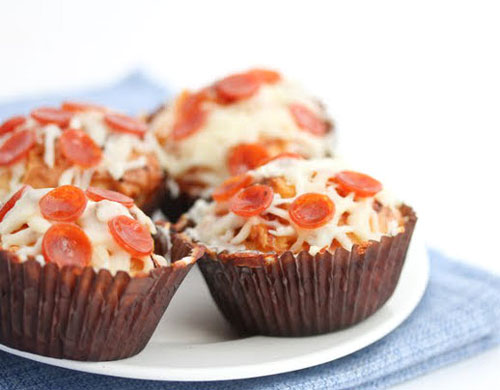 Pepperoni Pizza Cupcakes