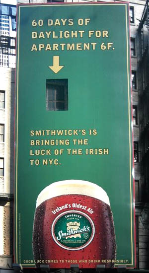 Smithwicks Beer Billboard Ad