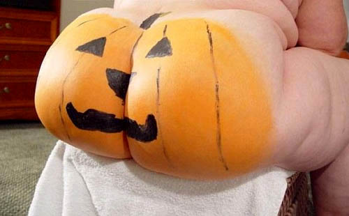 Pumpkin Painted Backside