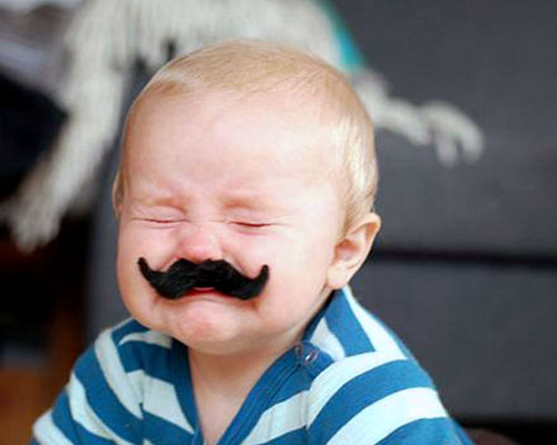 Baby With A Mustache