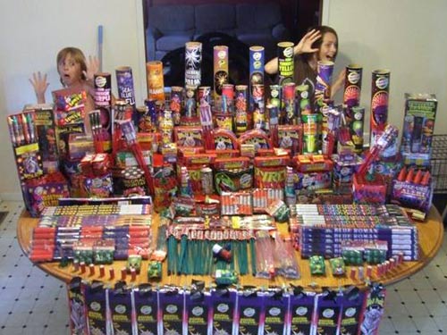 Table Full of Fireworks