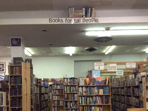 Books For Tall People | High Ledge In Book Store