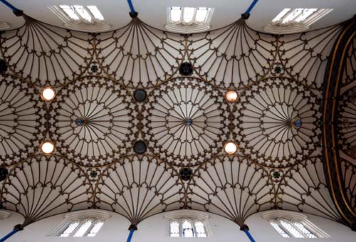 Geometric Ceiling of St Annes Church, Edinburgh