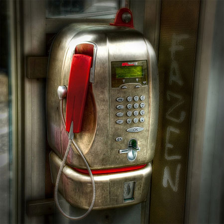 Public Payphone HDR Photo