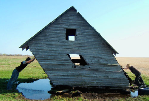 Pushing An Abandoned Shack