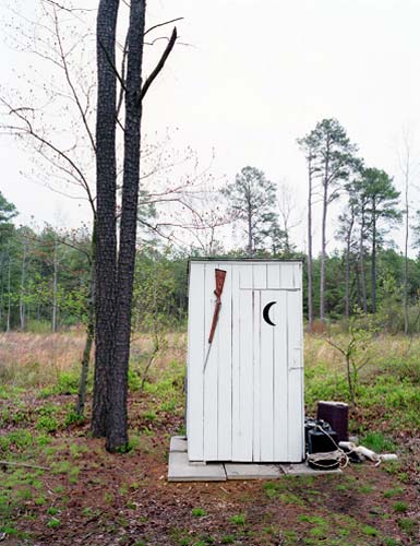 Outhouse with Rifle Rack