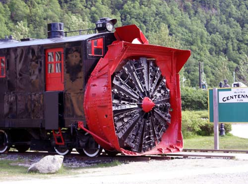 White Pass Railway Snow Plow | Skagway Centenial Park, Alaska