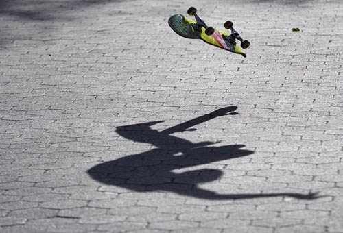 Skateboard Shadow Photography