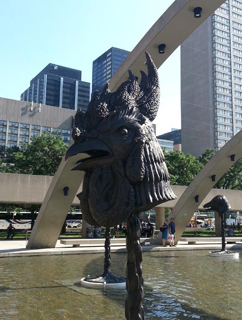 Bronze Zodiac Sign Rooster Sculpture By Ai Weiwei