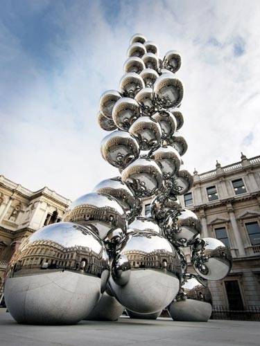 Mirror Ball Tree Sculpture