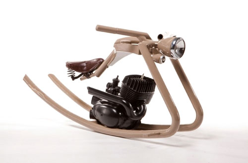 Rocking Chair Motorcycle Sculpture