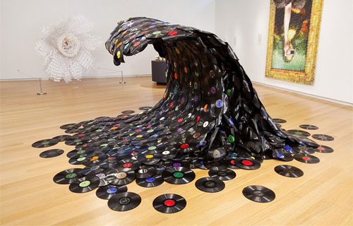 Record Wave Sculpture