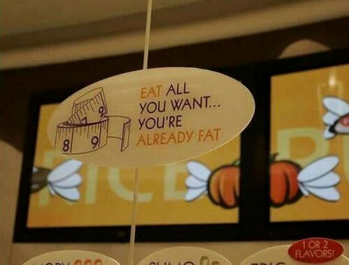 Eat All You Want Restaurant Sign