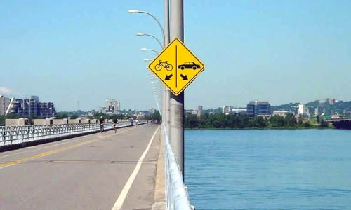 Bicycle Lane Sign | Cars Keep Right