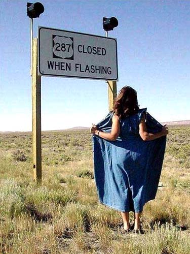 Road Closed When Flashing