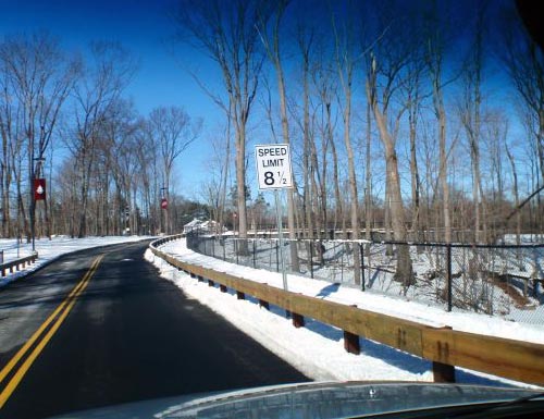 Half Speed Limit Sign