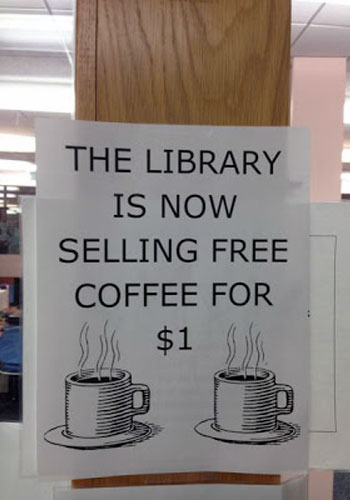 Selling Free Coffee For One Dollar