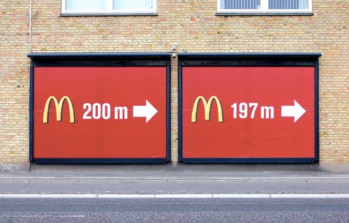 3 Meters Closer To McDonalds Signs