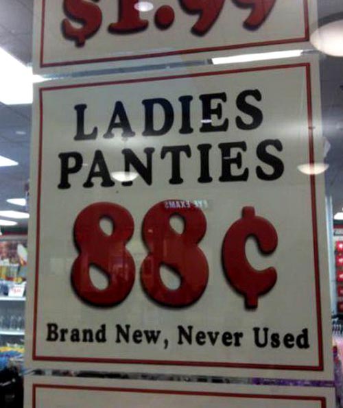 Brand New, Never Used Underwear