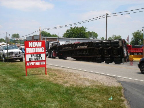 Now Hiring Truckers