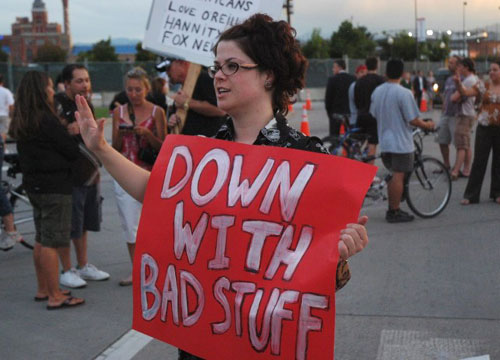 Universal Protest Sign | Down With Bad Stuff