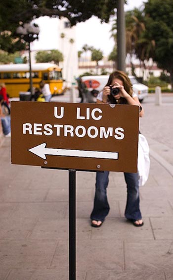 Public Restrooms Sign | You Lick Restrooms
