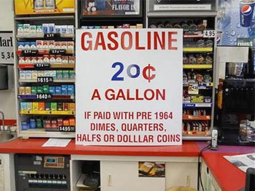 Gasoline For Silver Coins