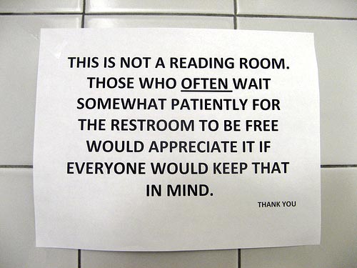 This Is Not A Reading Room Sign