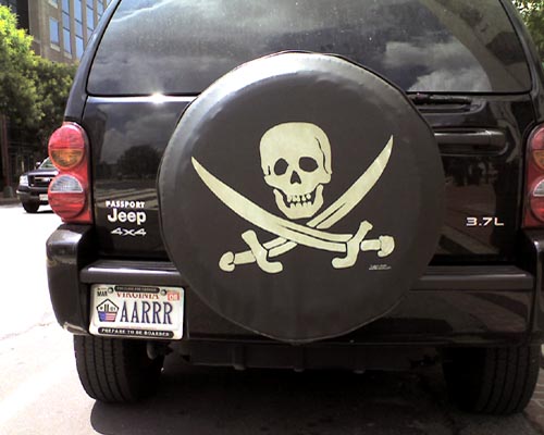 AARRR Personalized Pirate License Plate