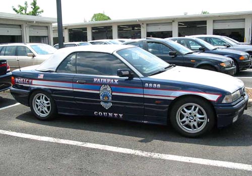 Seized Convertible Police Car