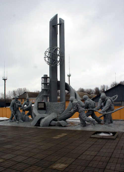 First Responders Memorial Statue At Chernobyl That Reads To Those Who Saved The World